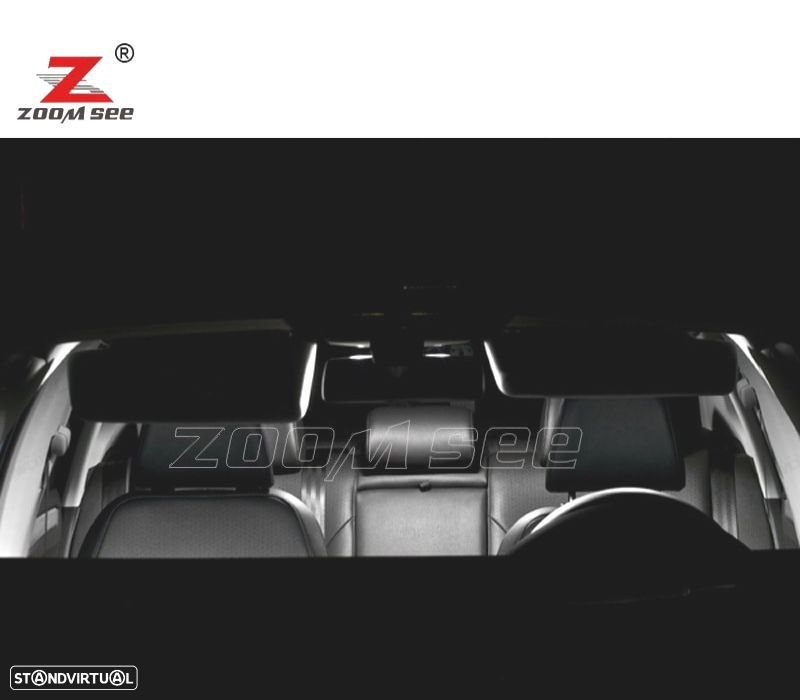 KIT COMPLETO DE 18 LÂMPADAS LED INTERIOR PARA PASSAT B7 SEDAN 12-15 - 3