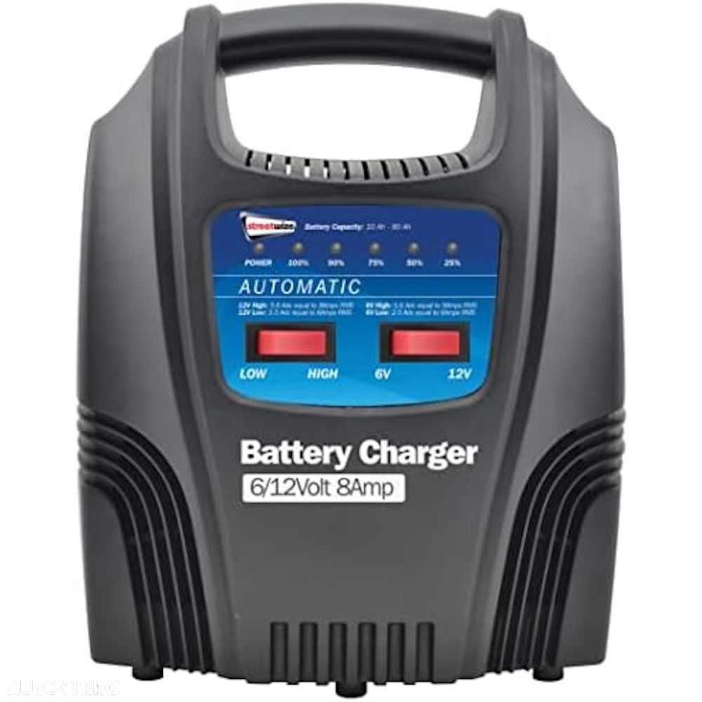 Incarcator acumulator auto automat marca Streetwize 6/ 12V 8Amp redresor cu led nivel incarcare a bateriei - 1