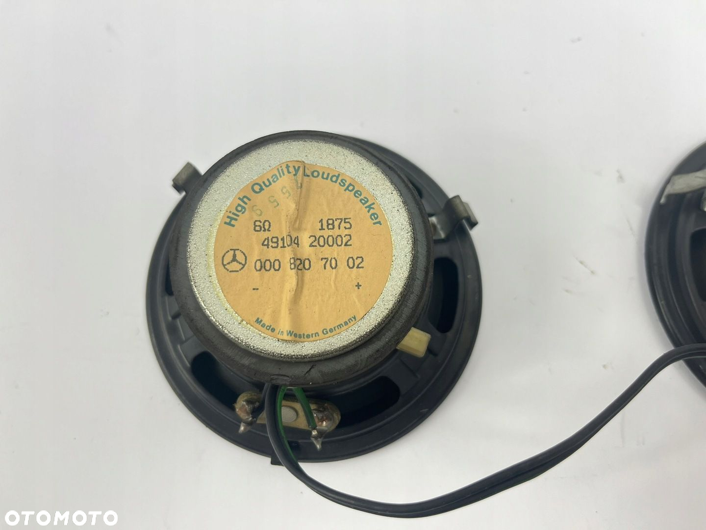 ORYGINALNE GŁOŚNIKI W DESKE ROZDZIELCZĄ KONSOLĘ MERCEDES W201 0008207002 - 6