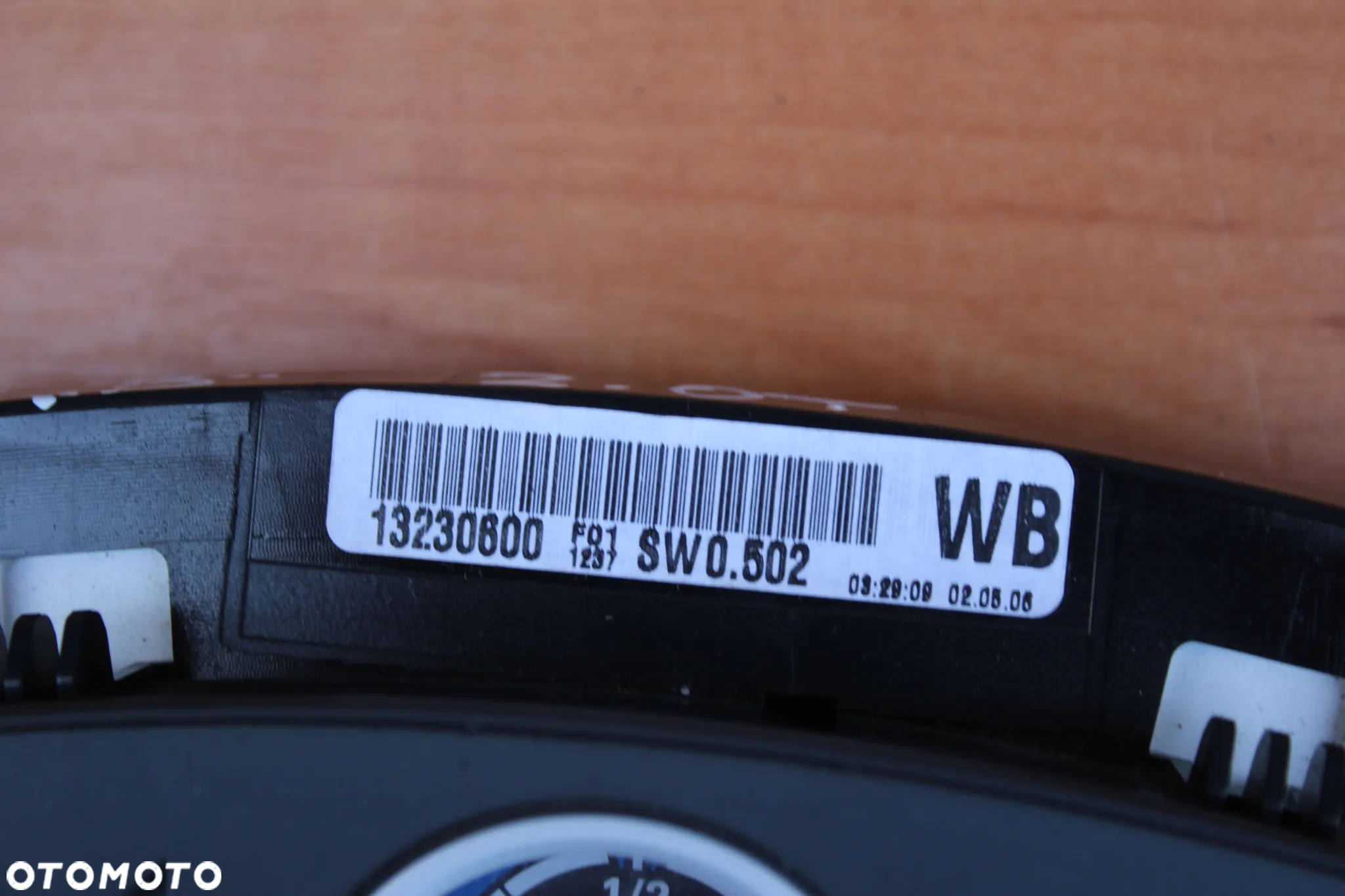 LICZNIK ZEGARY OPEL ZAFIRA B ASTRA H 2.0 TURBO !OPC! MANUAL 13230600 WB - 6