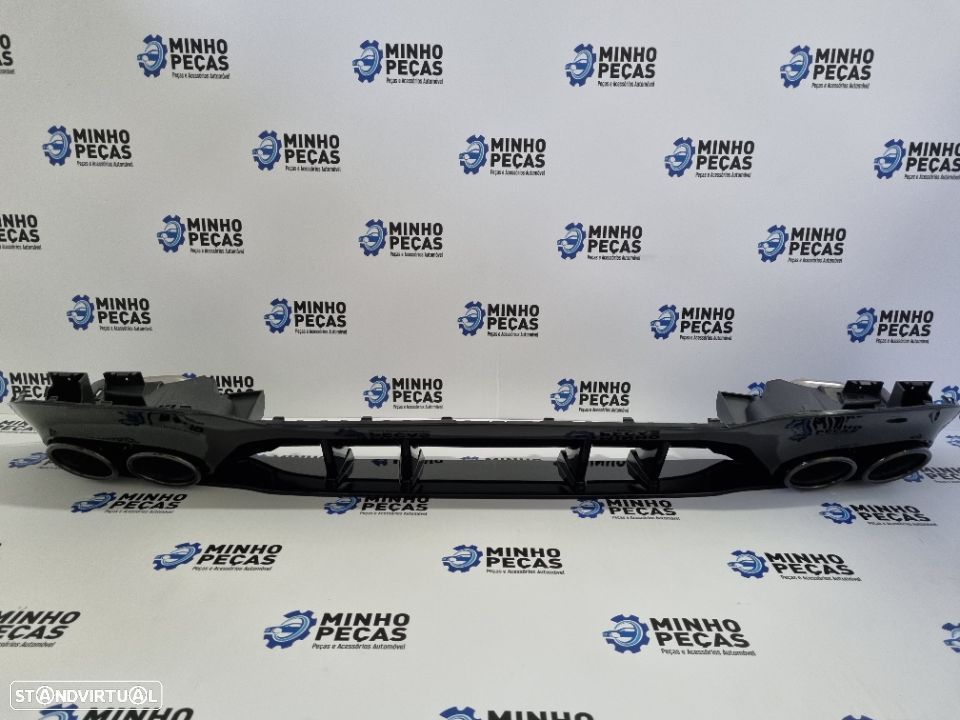 Difusor Traseiro Mercedes Class A (W177) Look A45 (Ponteiras Pretas) - 4