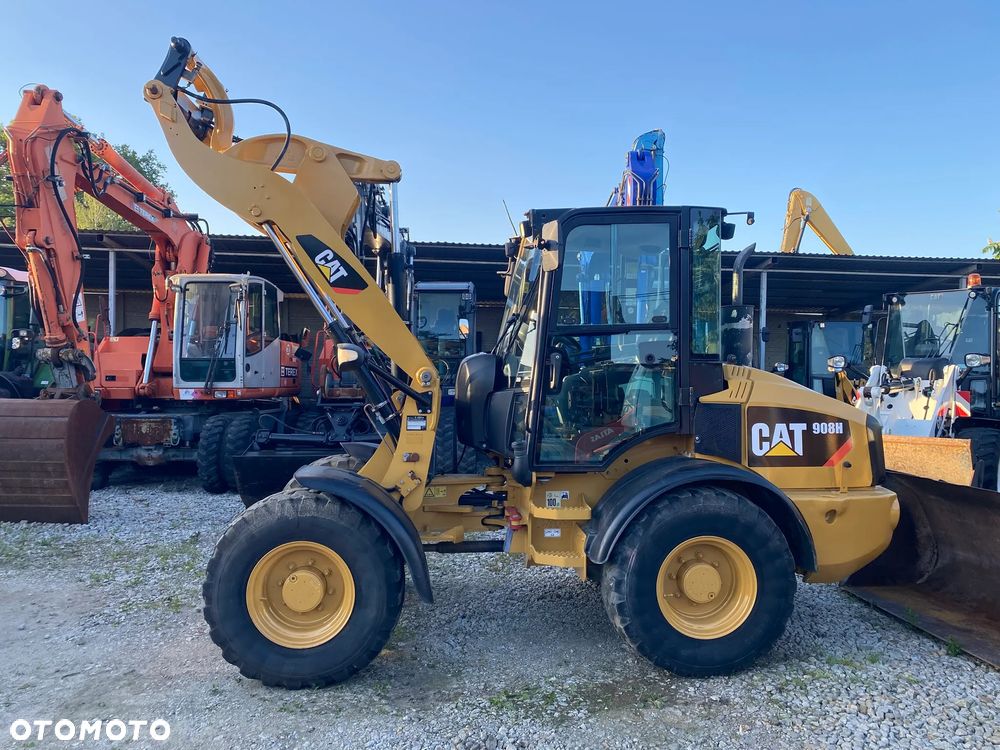 Caterpillar CAT 908H, ŁYŻKA OTWIERANA + WIDŁY, BEZ DPF-A, Z NIEMIEC, SUPER UTRZYMANA - 1