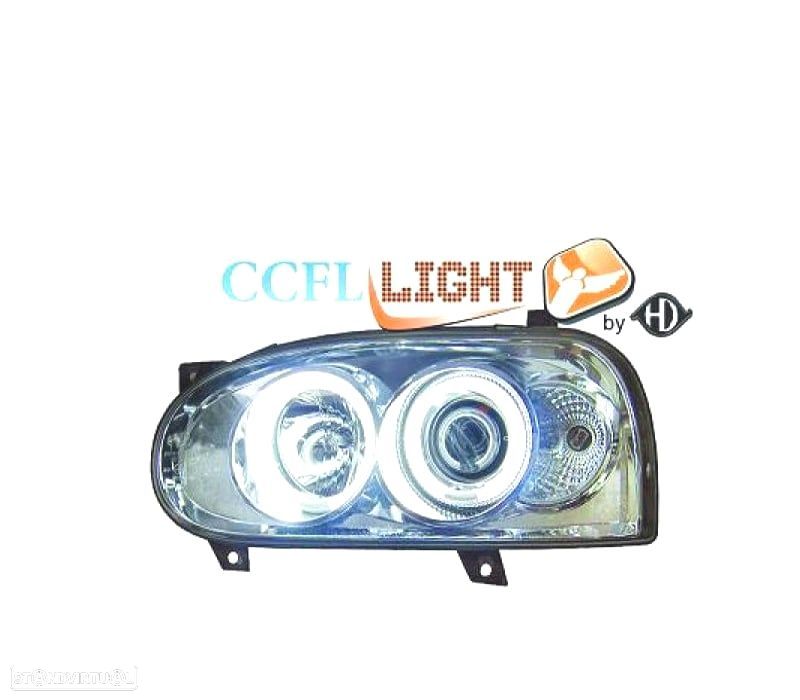 FARÓIS FRONTAIS VOLKSWAGEN VW GOLF 3 CCFL - 1