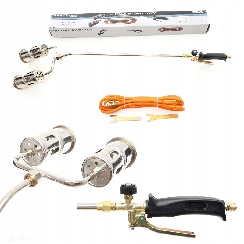 Kraft Dele KD10305 Palnik gazowy dekarski 2 dysze - 10