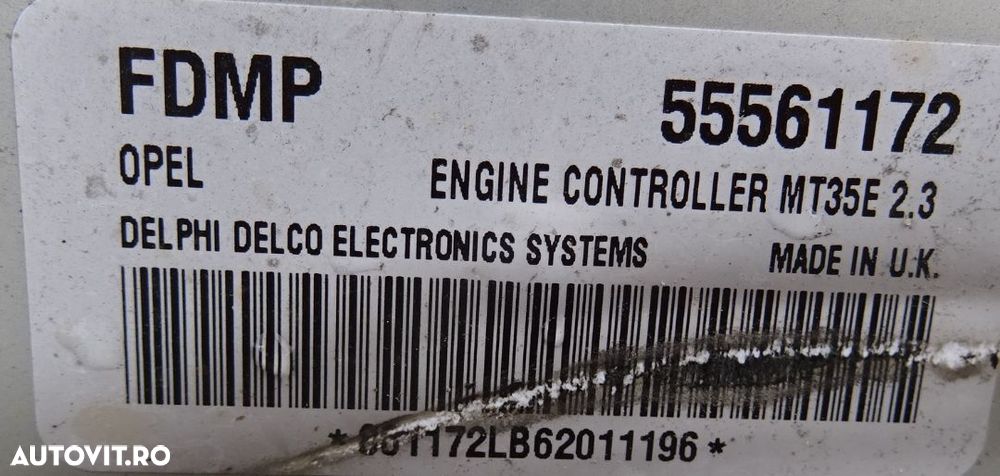 Calculator motor Opel Astra H 1.6 benzina Z16XEP din 2006 - 2