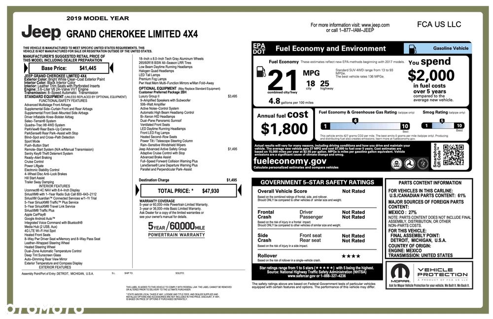 Jeep Grand Cherokee 3.6 V6 Limited - 40