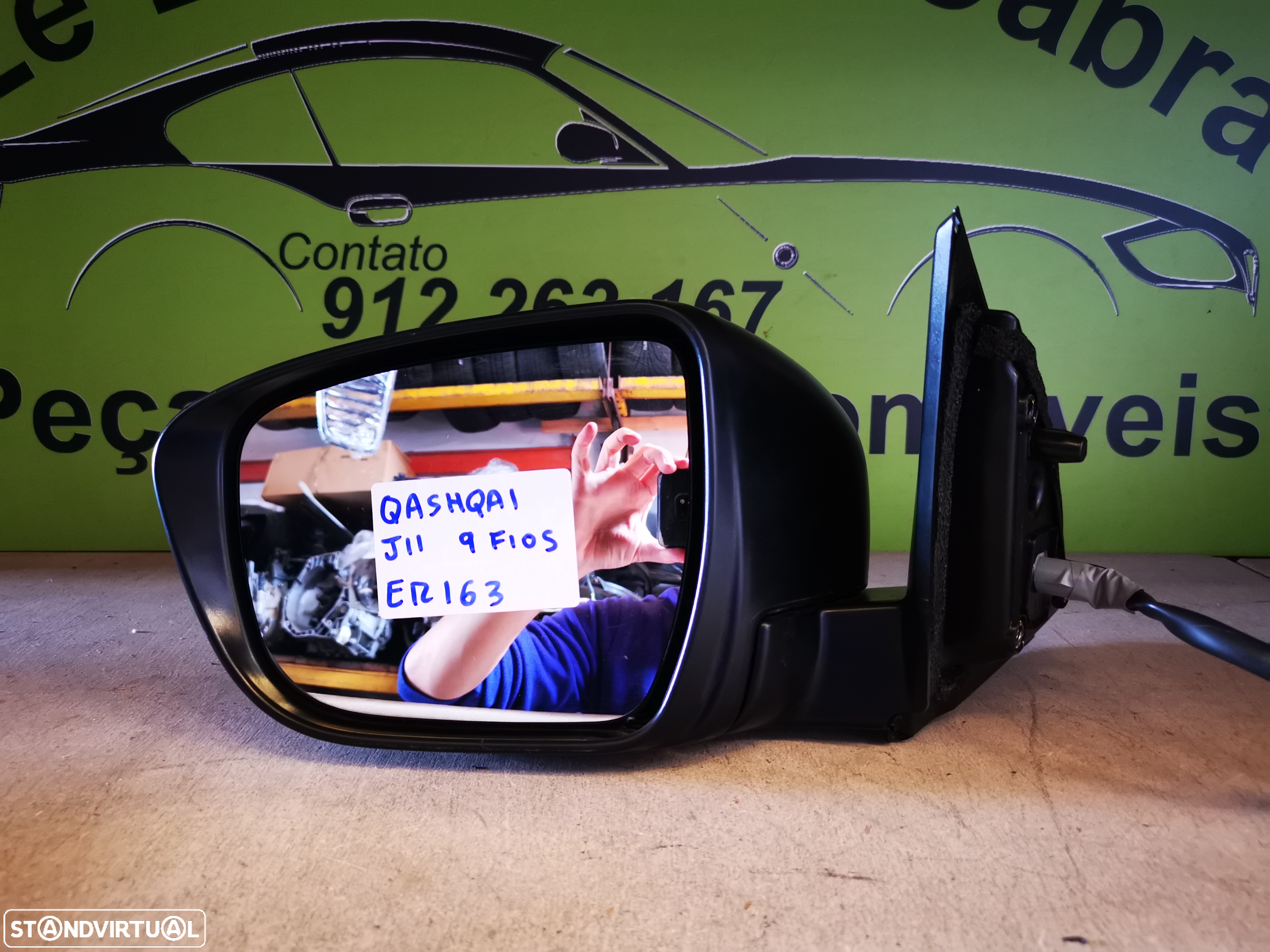 NISSAN QASHQAI J11 RETROVISOR ESQUERDO - ER163 - 6