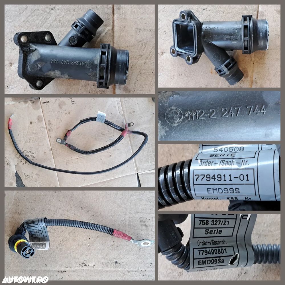 Motor M47 Instalatie electrica motor conducta furtun apa lichid racire cablaj alternator bujii joja ulei suport motor BMW E87 E90 E91 - 5