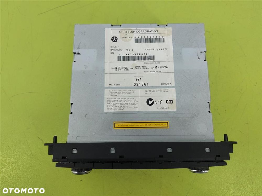 Radio Dodge Caliber 2007-2012 05979Z02A ORYGINAŁ - 6