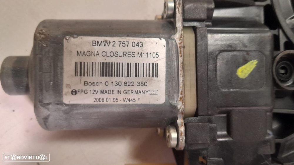 MOTOR SISTEMA ELEVADOR VIDROS FRENTE FRONTAL ESQUERDO 0130822380 2757043 MINI COOPER ONE R56 - 7