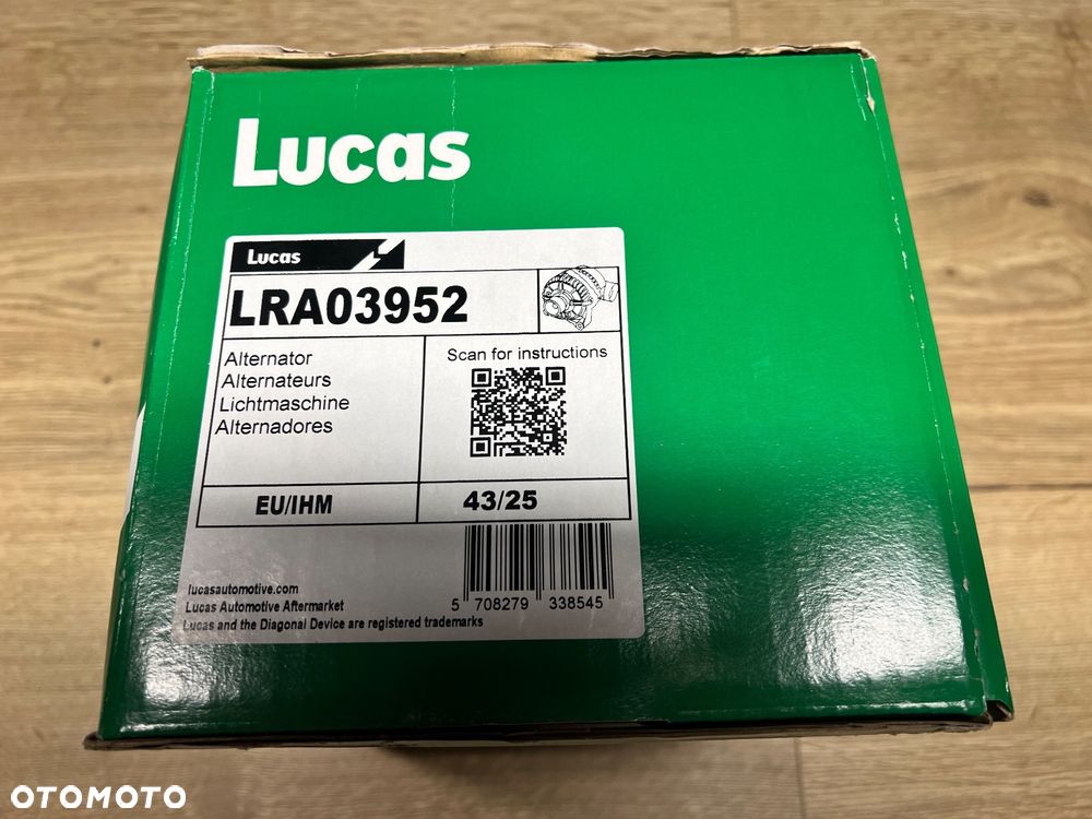 NOWY alternator LUCAS LRA03952 Ford Fiesta 1715809 1762968 2414987, FORD BV2T10300AA BV2T10300AB BV2TAA, BV2TAB - 1