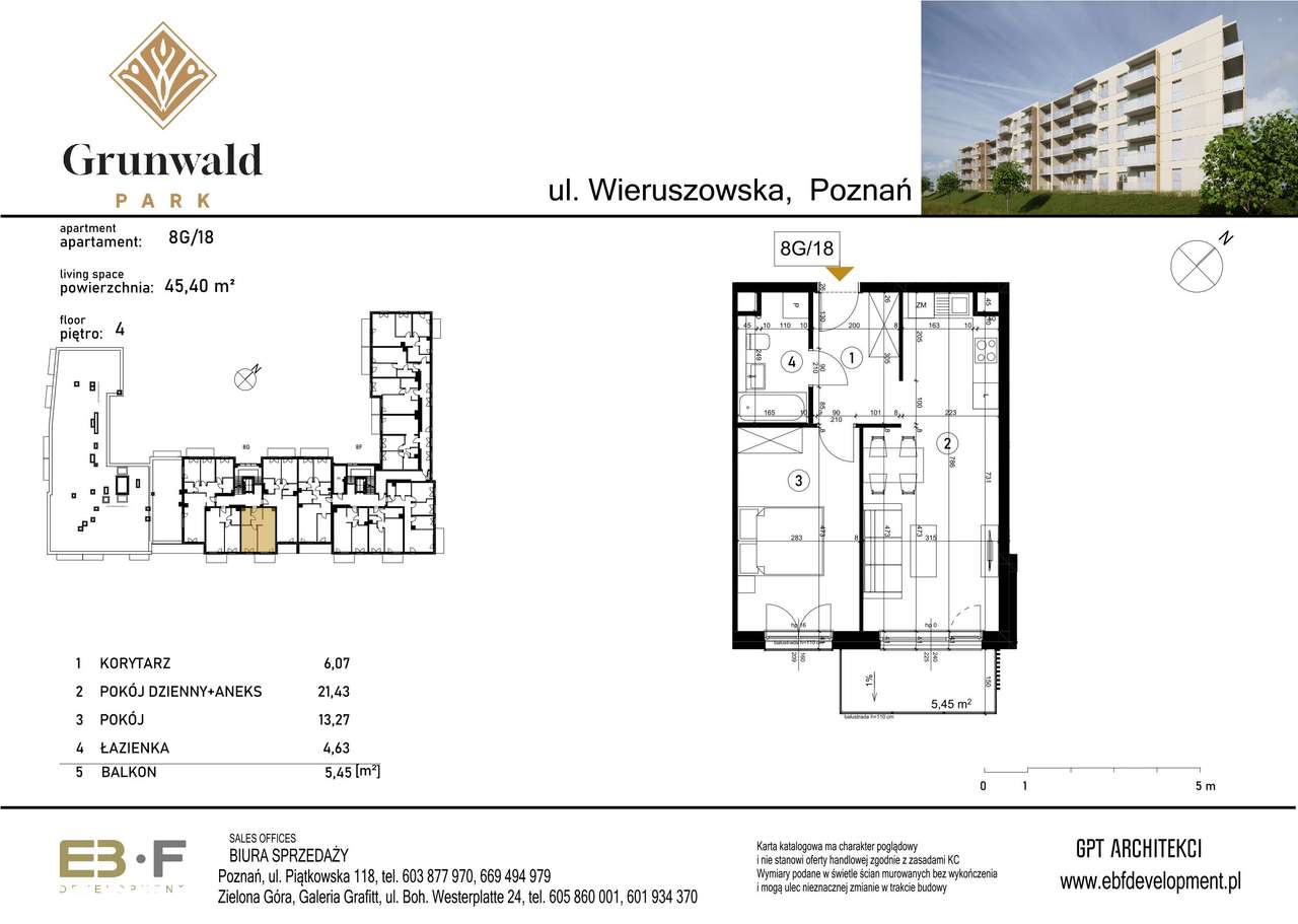 Grunwald Park | mieszkanie 2-pok. | 8G_18