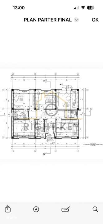 Casa parter 100mpu, 4 cam, placa, incalzire pardoseala! Comision 0% - Imagine principală: 4/4
