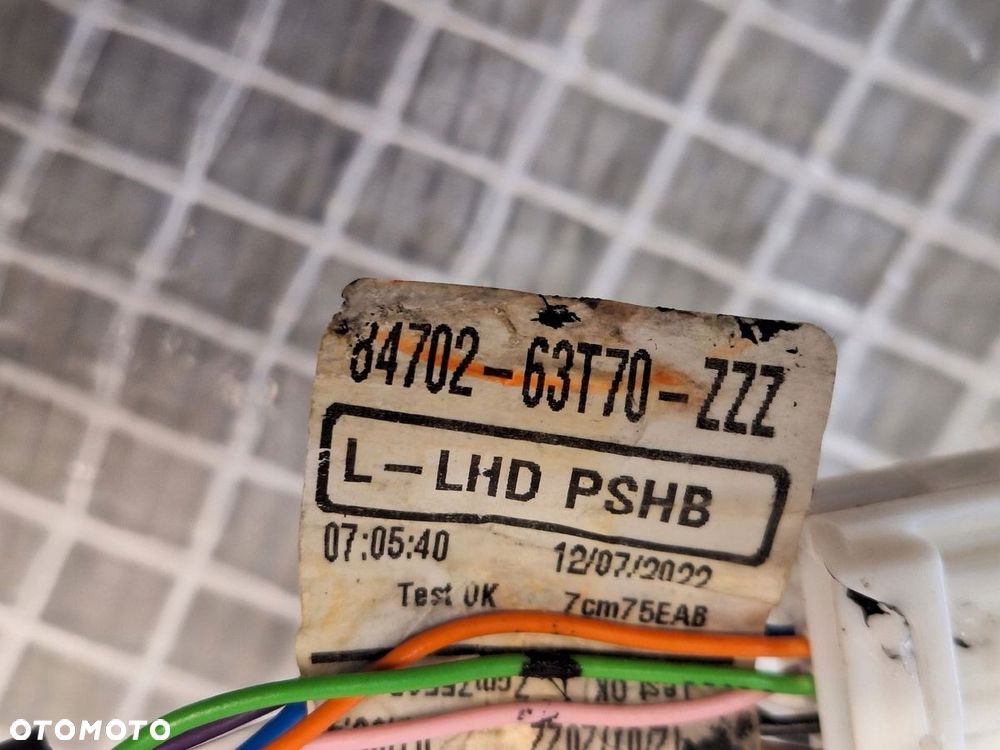 lusterko lewe suzuki s-cross 2022- 9 pin / kabli europa demontaz - 6