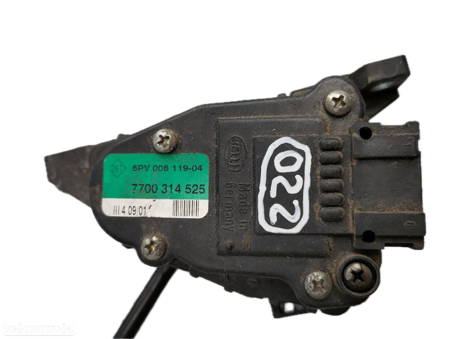 Pedal Acelerador / Acelarador / Potenciómetro Renault Master Ii Caixa - 3