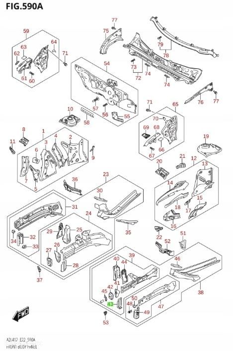 SUZUKI SWIFT MK8 17-ŁĄCZNIK BELEK DOLNY LEWY WEW - 7