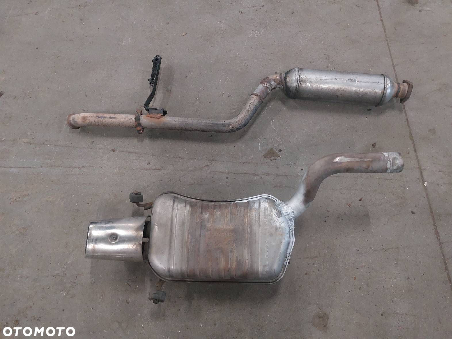 TŁUMIK WYDECH ŚRODKOWY + KOŃCOWY MERCEDES-BENZ W203 C180 A2034912301 - 1