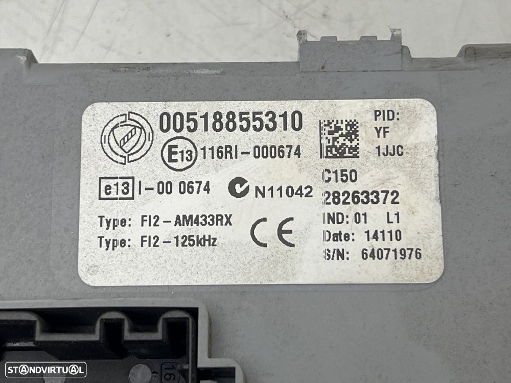 Modulo BSI Usado FIAT DOBLO (263_) 1.3 D Multijet REF. 28263372 / 00518855310 - 3