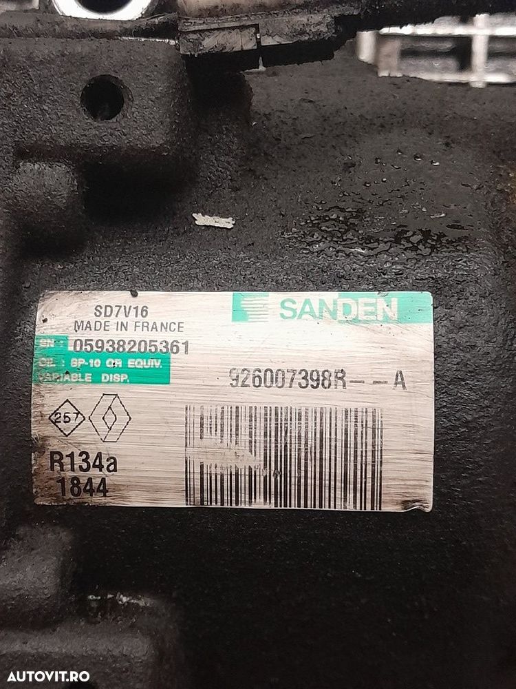 Compresor clima Dacia Duster 1.5 Dci 2010 - 2013 K9K (1084) 926007398R - 5