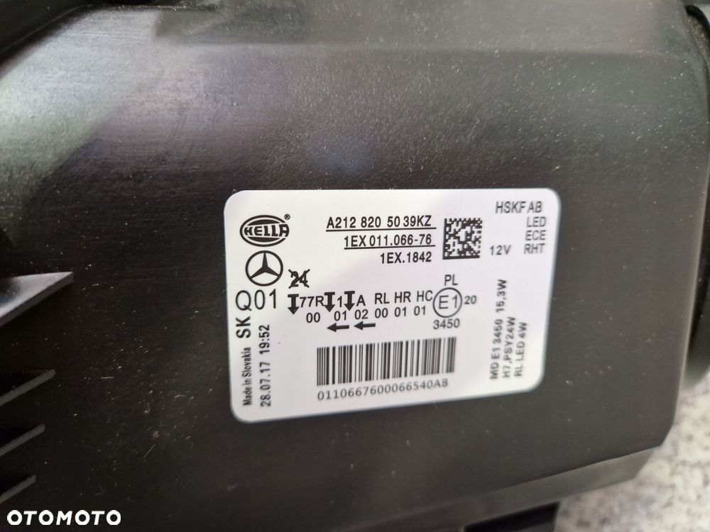 MERCEDES E W212 LIFT LAMPY PRZEDNIE LEWA PRAWA LAMPA - 10