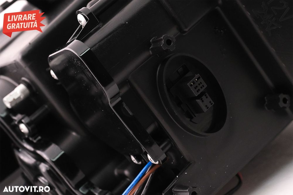 Faruri Xenon 3D Angel Eyes LED DRL BMW Seria 3 E90 E91 (2008-2011) Negru- livrare gratuita - 20