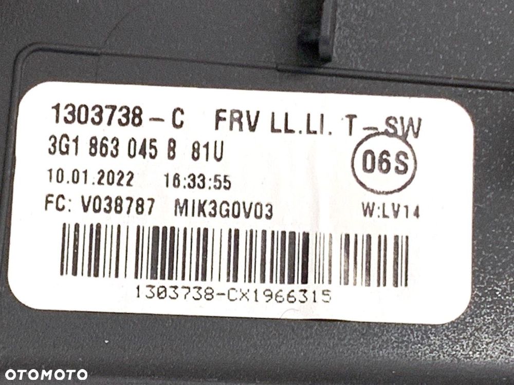 TUNEL ŚRODKOWY  VW PASSAT B8 (3G2, CB2) 2014 - 2022 2.0 TSI 4motion 206 kW [280 KM] benzyna 2015 - - 14