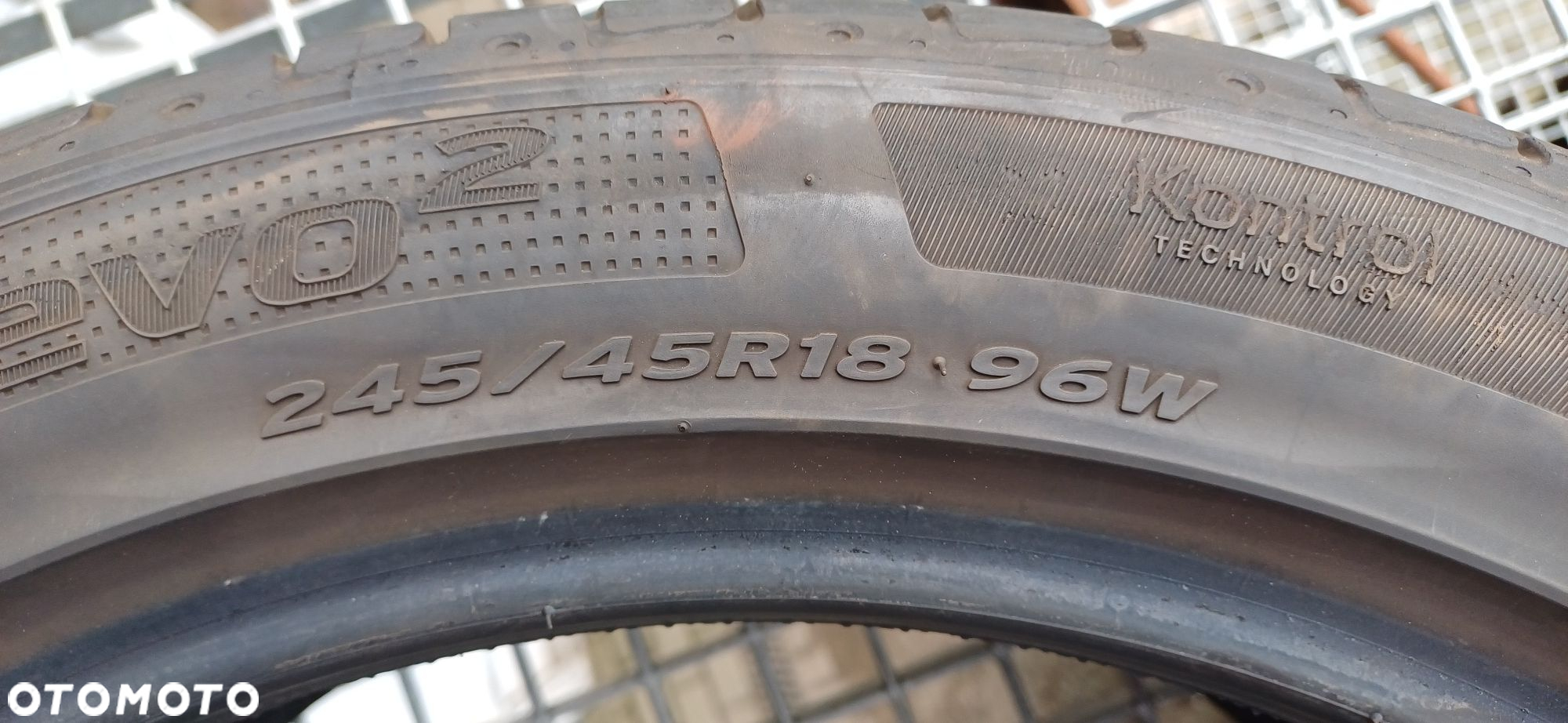 245/45R18 96W HANKOOK , dwie opony letnie. - 5