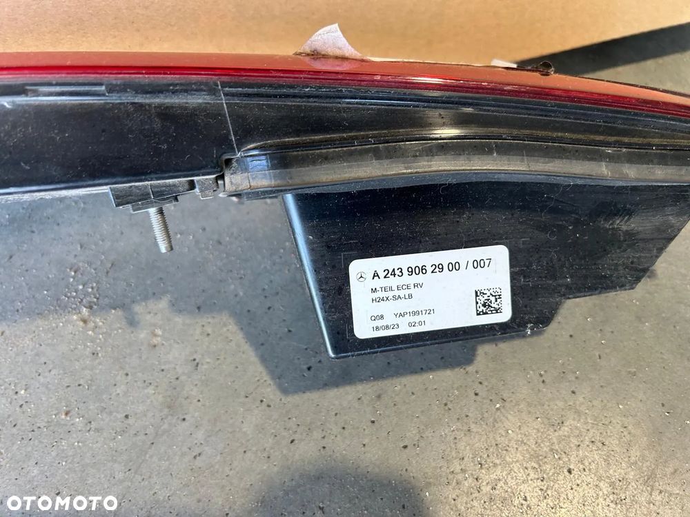 MERCEDES EQA W243 H243 21- LAMPA BLENDA LED TYŁ A2439062900 - 6