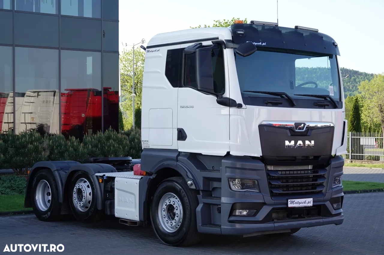 MAN GX 26.510 / 6x2 / împingător / axă de direcție și lifting / HIDRAULICĂ / CABĂ JOSĂ / 2021 - 2