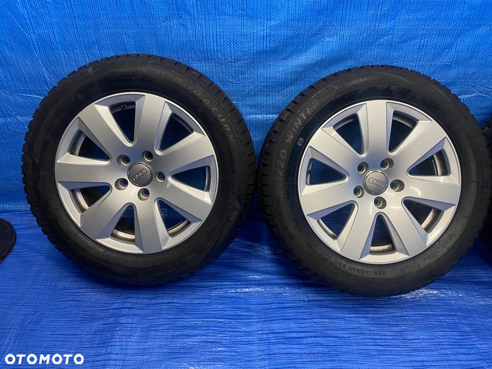 KOŁA KOŁO 16 FELGA ALUMINIOWE ALUSY 16" ET42 5X112 ; 57,1mm KOMPLET ; OPONY ZIMOWE AUDI A4 A6 VW SEAT SKODA ORYGINAŁ 4F0601025AN - 3
