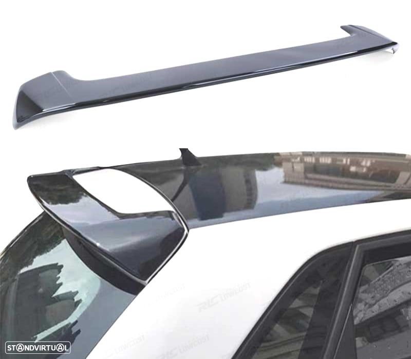 AILERON SPOILER TRASEIRO VOLKSWAGEN VW POLO 5 6R 09-14 LOOK R LINE PRETO BRILHANTE - 1