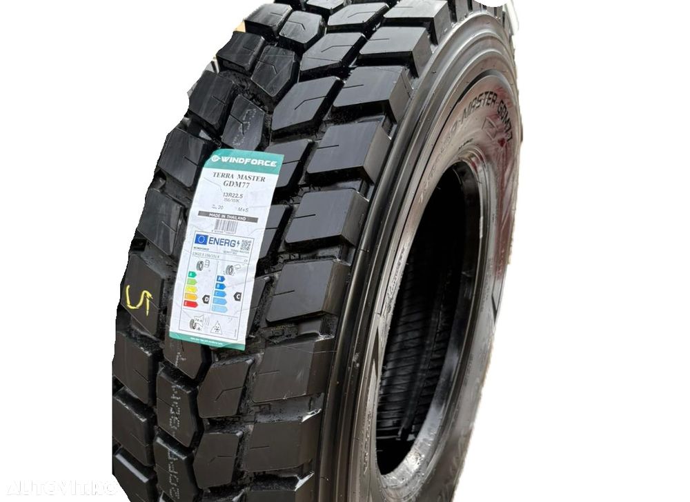 WINDFORCE 13R22.5 156/151K TERRA MASTER GDM77 (TRAC ON/OFF) TL THGDM7702 [D/C/74DB/B] MADE IN THAILAND - 1