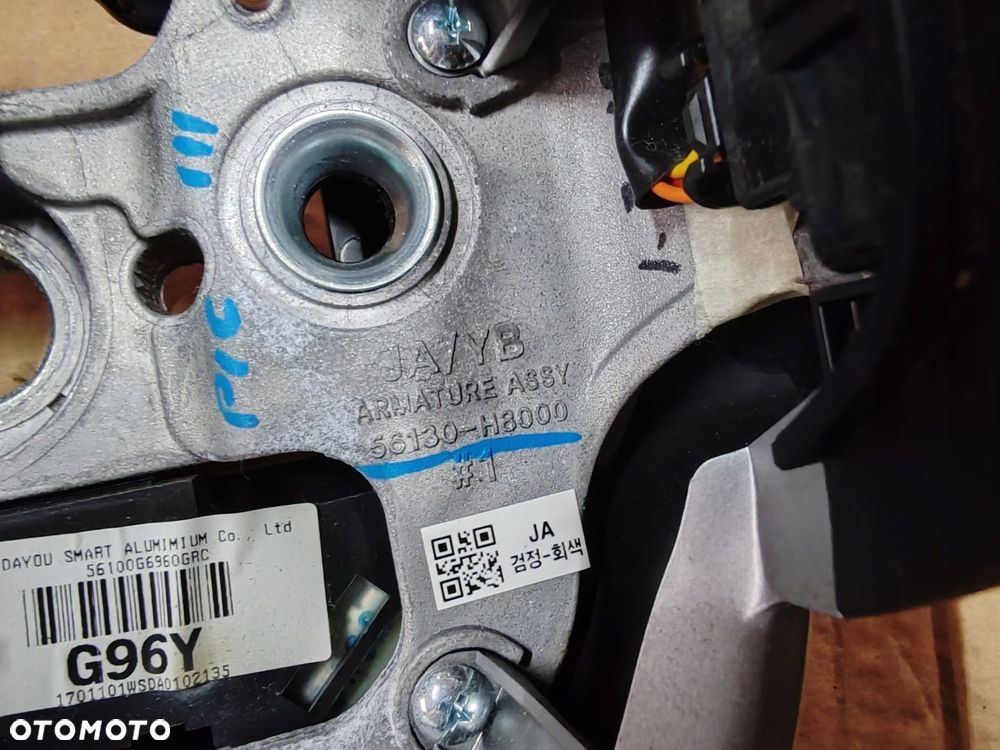 Kierownica skórzana grzana ładny stan 56130-h8000 KIA Picanto III 17- - 7