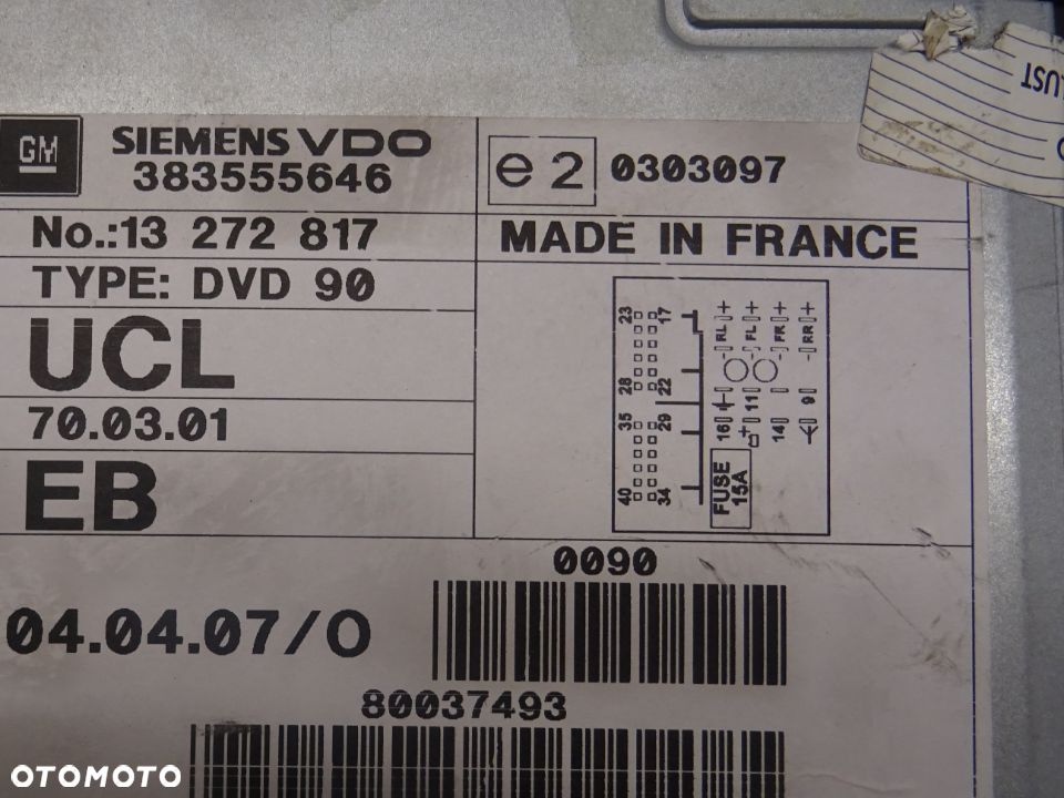 OPEL VECTRA C LIFT RADIO NAVI 90 13272817 - 4