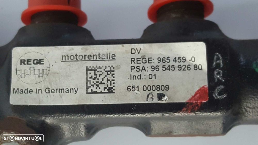 RAMPA INJETORA CITROEN C4 BERLINA COLLECTION - 3