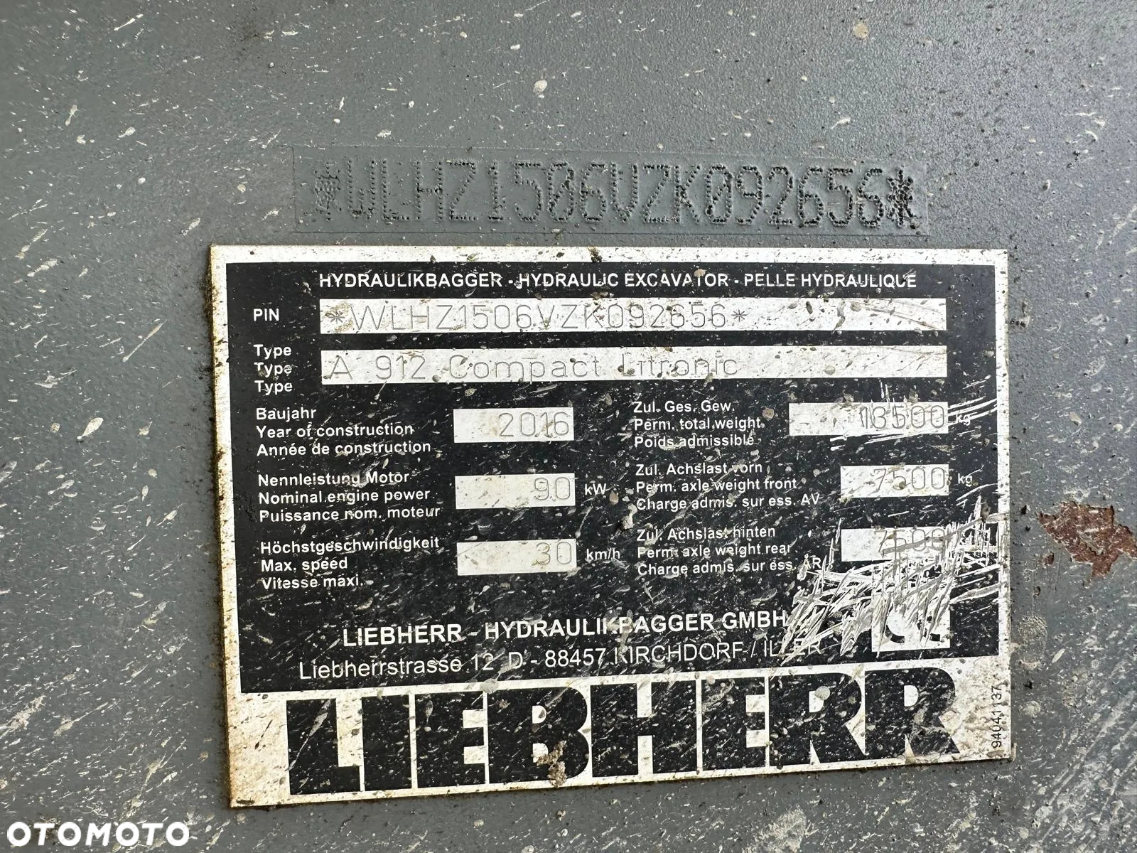 Liebherr Liebherr A912 Compact Koparka kołowa, 2016rok, 122KM - 8