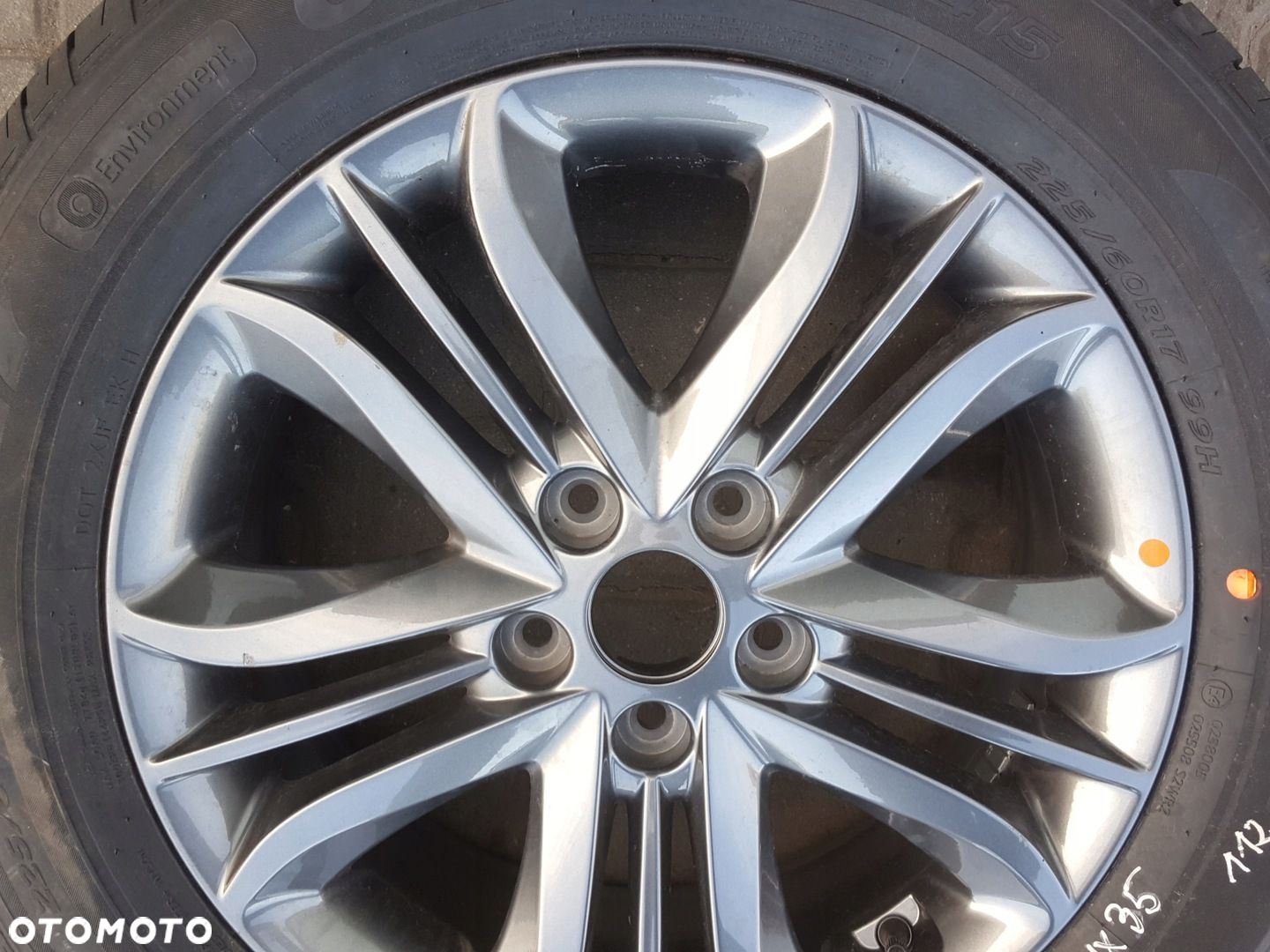 HYUNDAI ix35 FELGA ALUMINIOWA 17 5X114,3 52910-2Y650 KOŁO ZAPASOWE - 3
