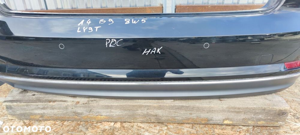 ZDERZAK TYŁ KOMPLETNY AUDI A4 B9 SEDAN LY9T 4X PDC HAK - 8