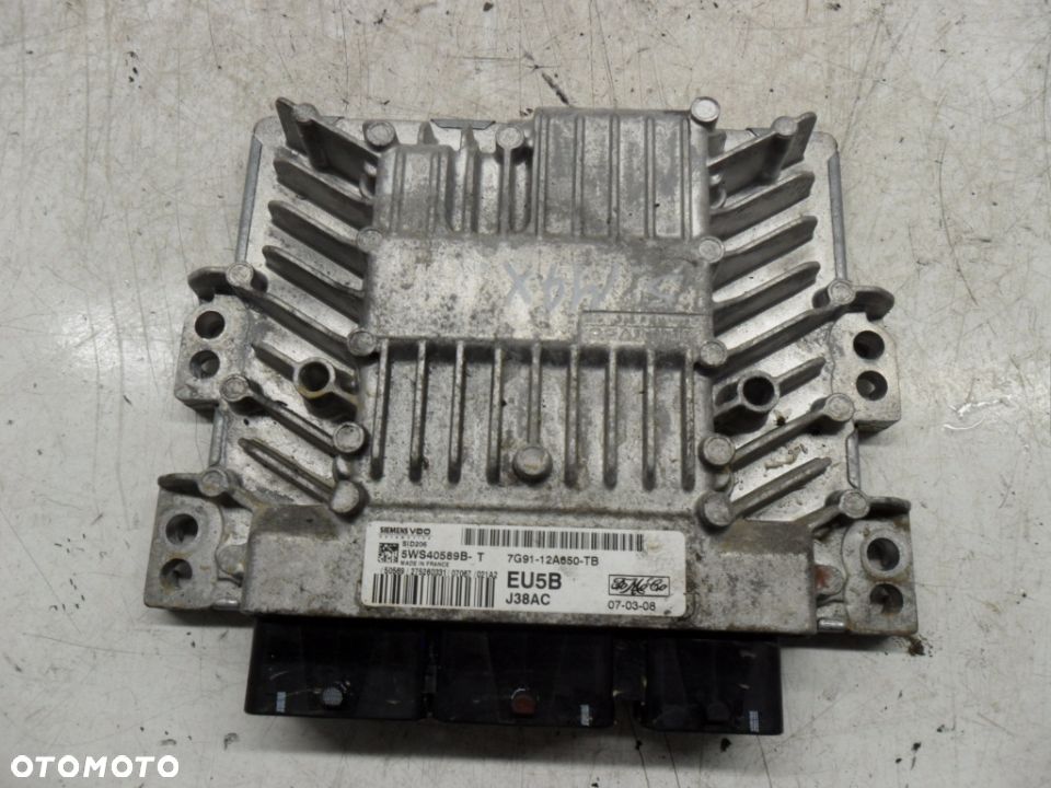 FORD S-MAX 06-09 STEROWNIK KOMPUTER SILNIKA 7G91-12A650-TB - 1