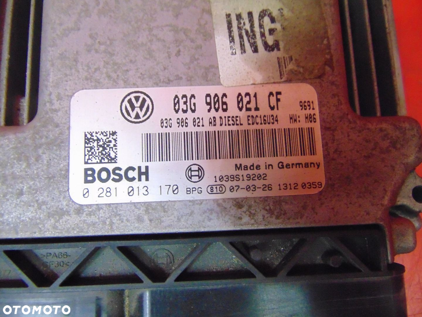 VW EOS 2.0 TDI SEAT SKODA AUDI STEROWNIK KOMPUTER - 2