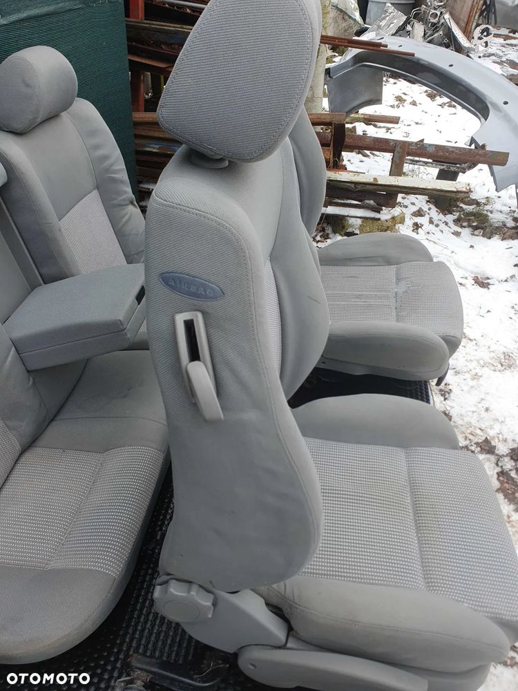 Fotele Fotel Kanapa Welur Jasne Siwe Podlokietnik VW Golf IV 4 3 drzwi komplet - 20
