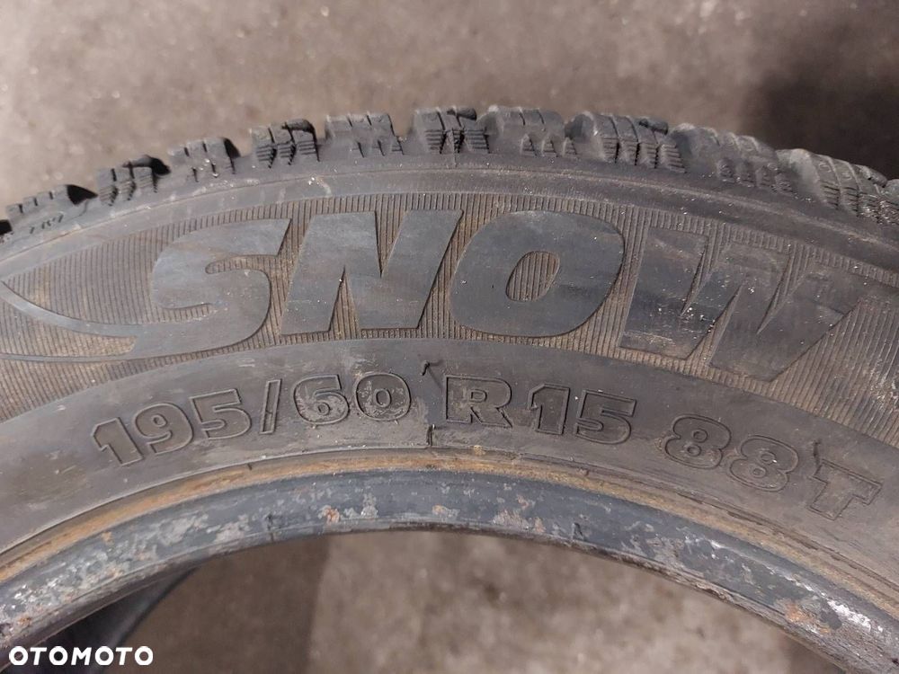 OPONY ZIMOWE 4 SZT 195/60R15 2021R KORMORAN SNOW - 3