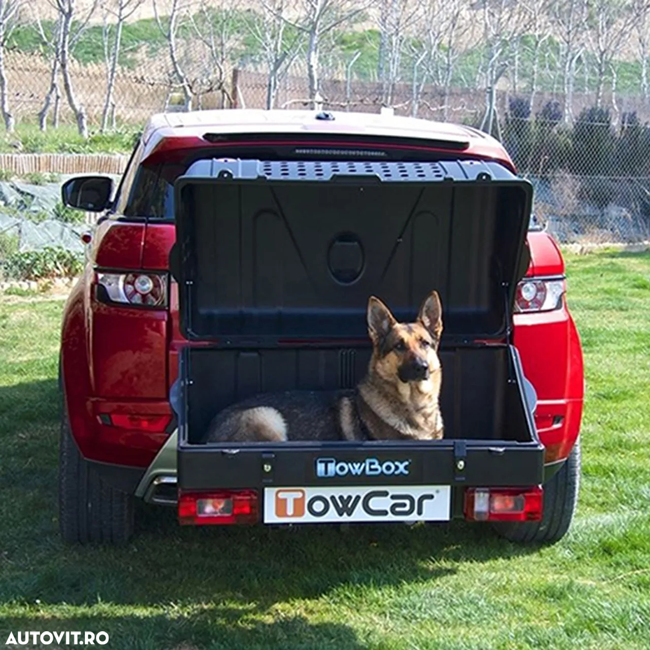 Cutie portbagaj pe carligul de remorcare Towbox V1 DOG Gri + Dispozitiv de reglare a ventilatiei TBA0004,Noua_Pret Importator, emitem Factura & Garantie - 6