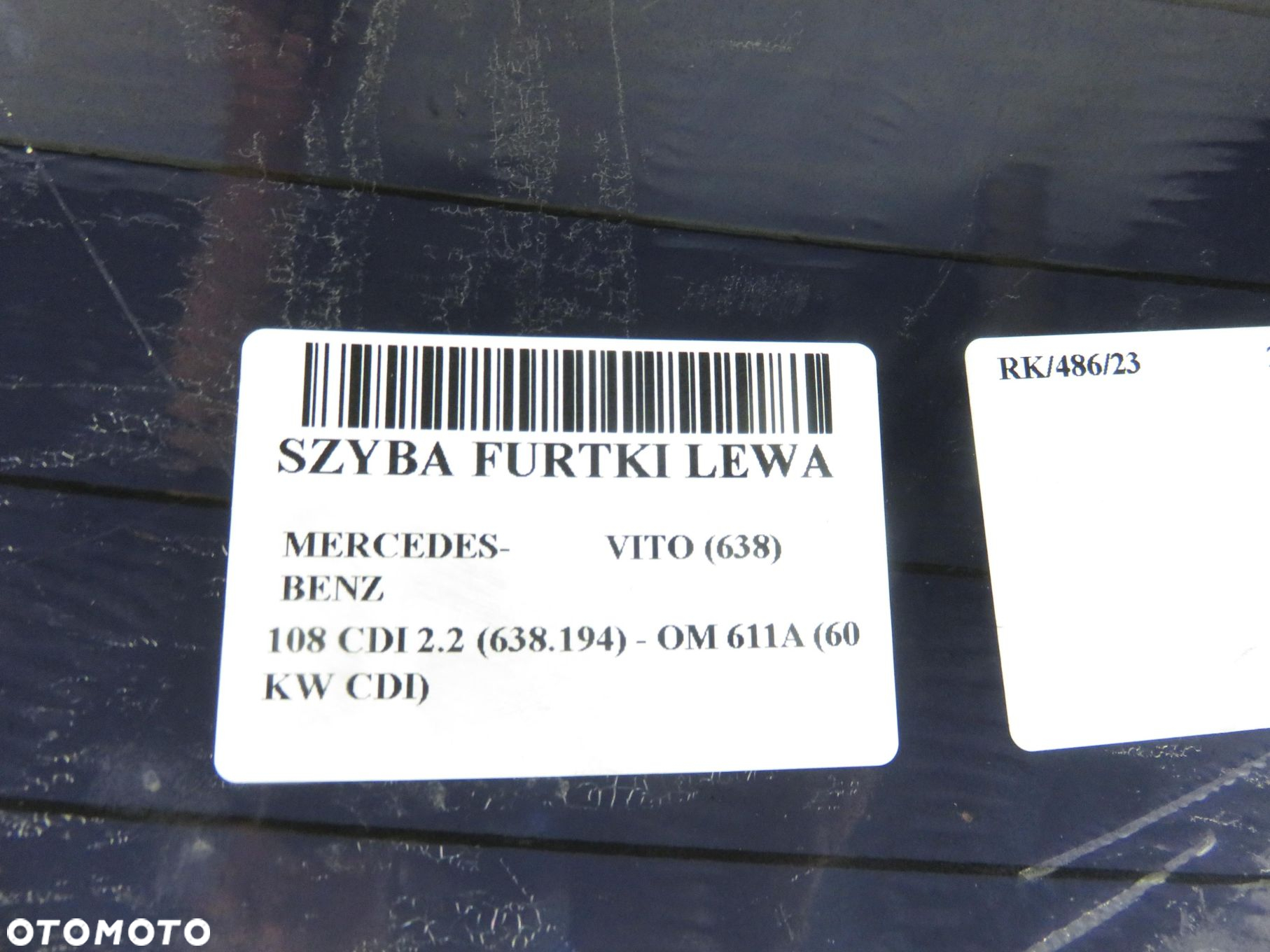 SZYBA LEWA TYLNA MERCEDES VITO 638 - 4