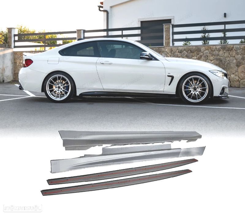 EMBALADEIRAS + EXTENSÕES BMW F32 F33 LOOK M PERFORMANCE - 1