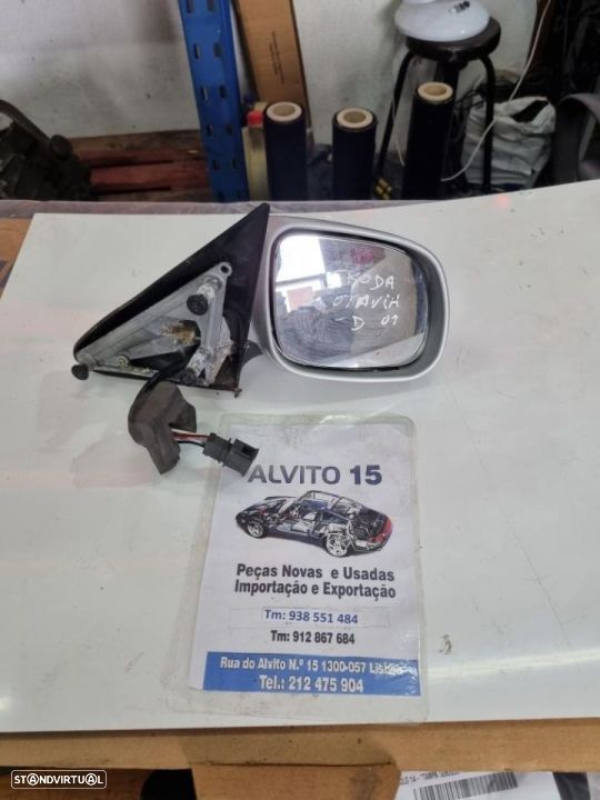 espelho retrovisor Skoda Octavia , direito  , 2001 - 1