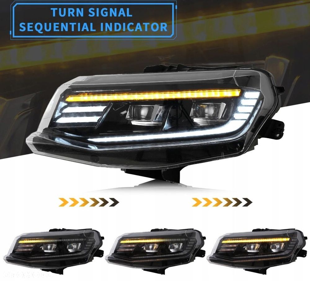 Reflektor Lampa kpl Vland Full Led Neon Tuning Chevrolet Camaro VI 6 2016- - 7