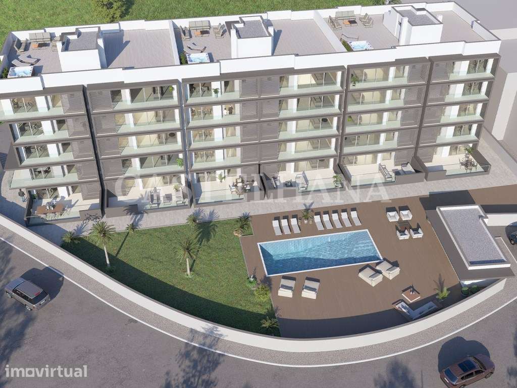 Apartamento T3 com jardim e piscina em novo empreendimento no Algarve - Grande imagem: 2/35