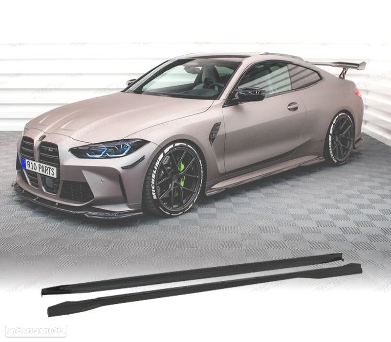 EXTENSÕES DE EMBALADEIRAS BMW G82 G83 20- M4 PRETO BRILHANTE - 1