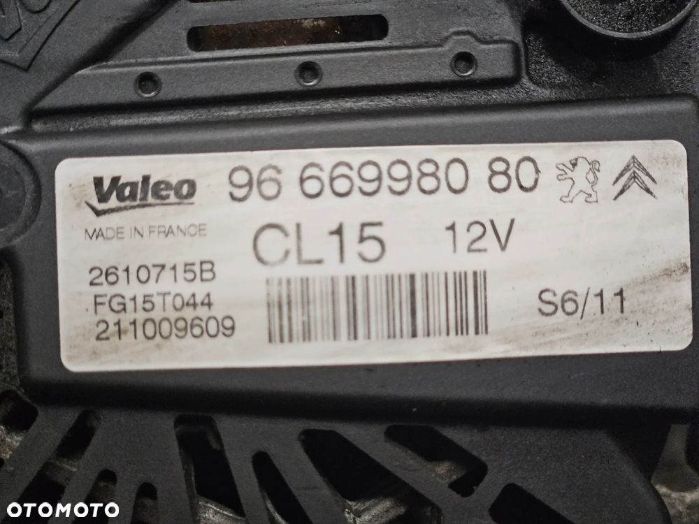 Peugeot 207 308 3008 5008  Citroen C4 Mini R55 R56  1.4 1.6 16V VTi THP alternator Valeo CL15  96669980  757565080 - 13